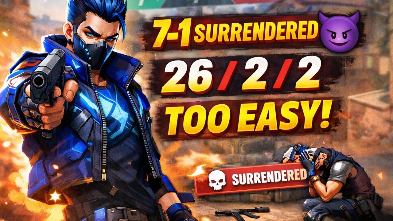 They Didn't Survive Yoru Entry😎 Match Ended in Surrender!# valorant mobile #Valorantmobile gameplay