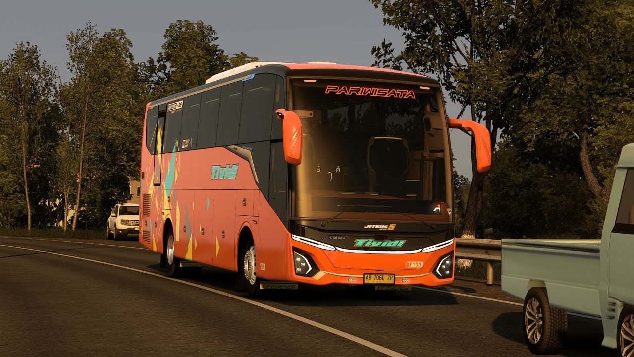 ASMR Euro Truck Simulator 2 Mod Indonesia - Tividi Jetbus 5 HINO RM 280 Banjar - Wanareja