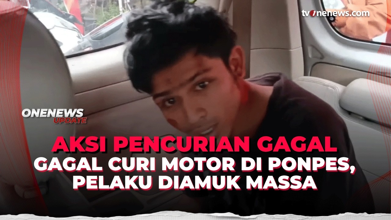 Apes! Maling Motor Gagal Beraksi, Pelaku Babak Belur Dihajar Massa | OneNews Update