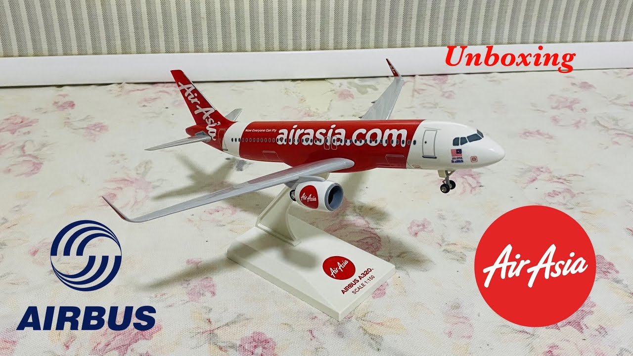 ✈️🅰️AirAsia Airbus A320NEO Re-unboxing(ASMR)