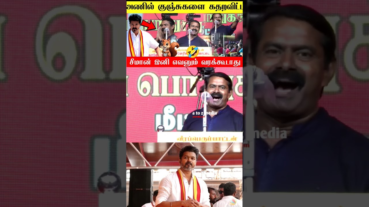 Seeman Vs Thalapathy vijay | Seeman Troll TVK #tvk #seeman