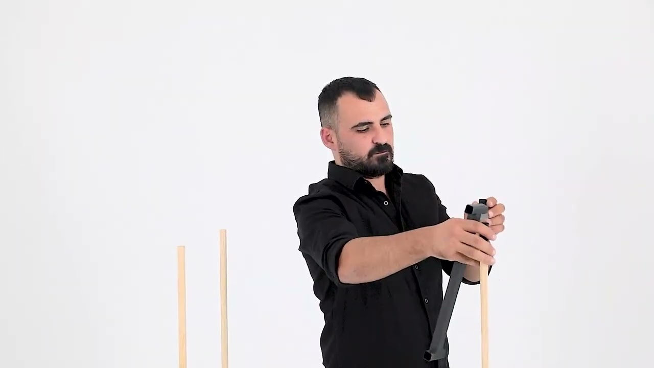 NE-02 masif ahşap raflı gardrop