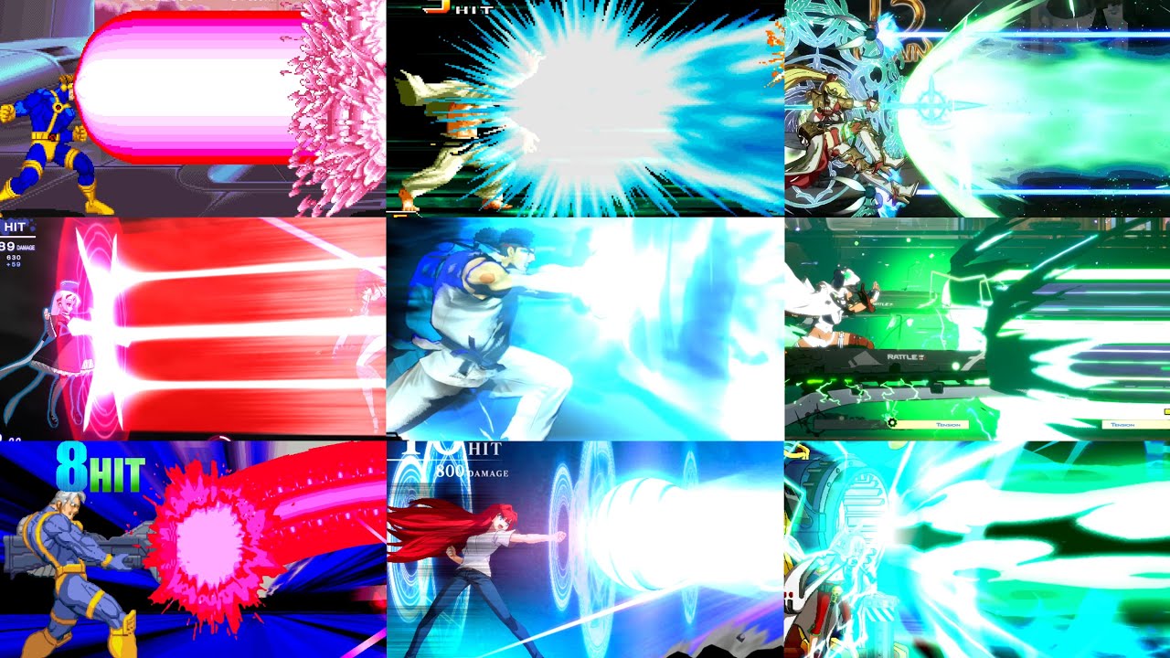 BEAM SUPER MOVES IN FIGHTING GAMES COMPILATION