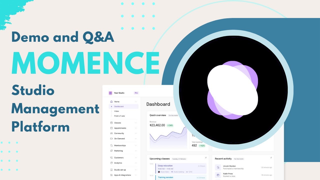 Momence Studio Management Platform Demo for Pilates Studios