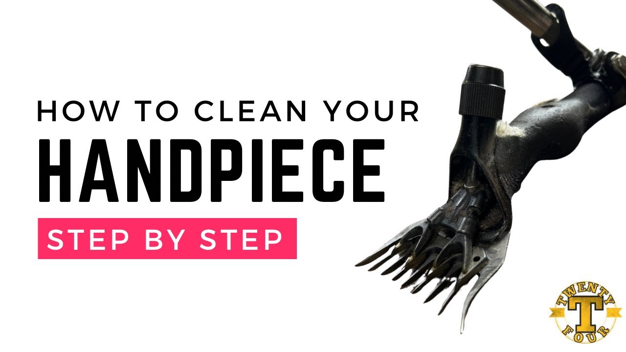 Clean your SHEARING handpiece with Tienie - maintenance