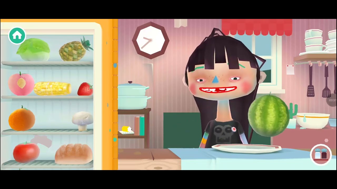 Toca kitchen 2 foods but in pan