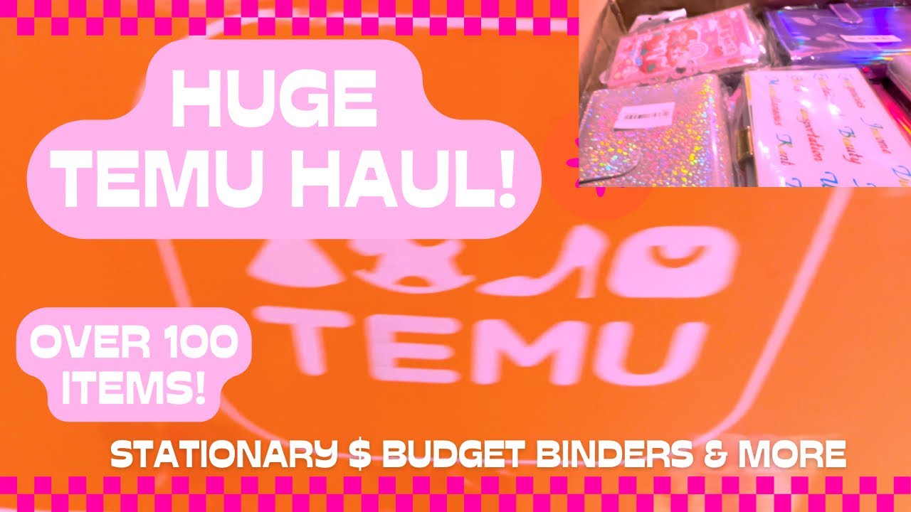 HUGE TEMU UNBOXING | STATIONARY, BUDGET BINDERS, FREEBIES AND NEW ITEMS | Not Sponsored