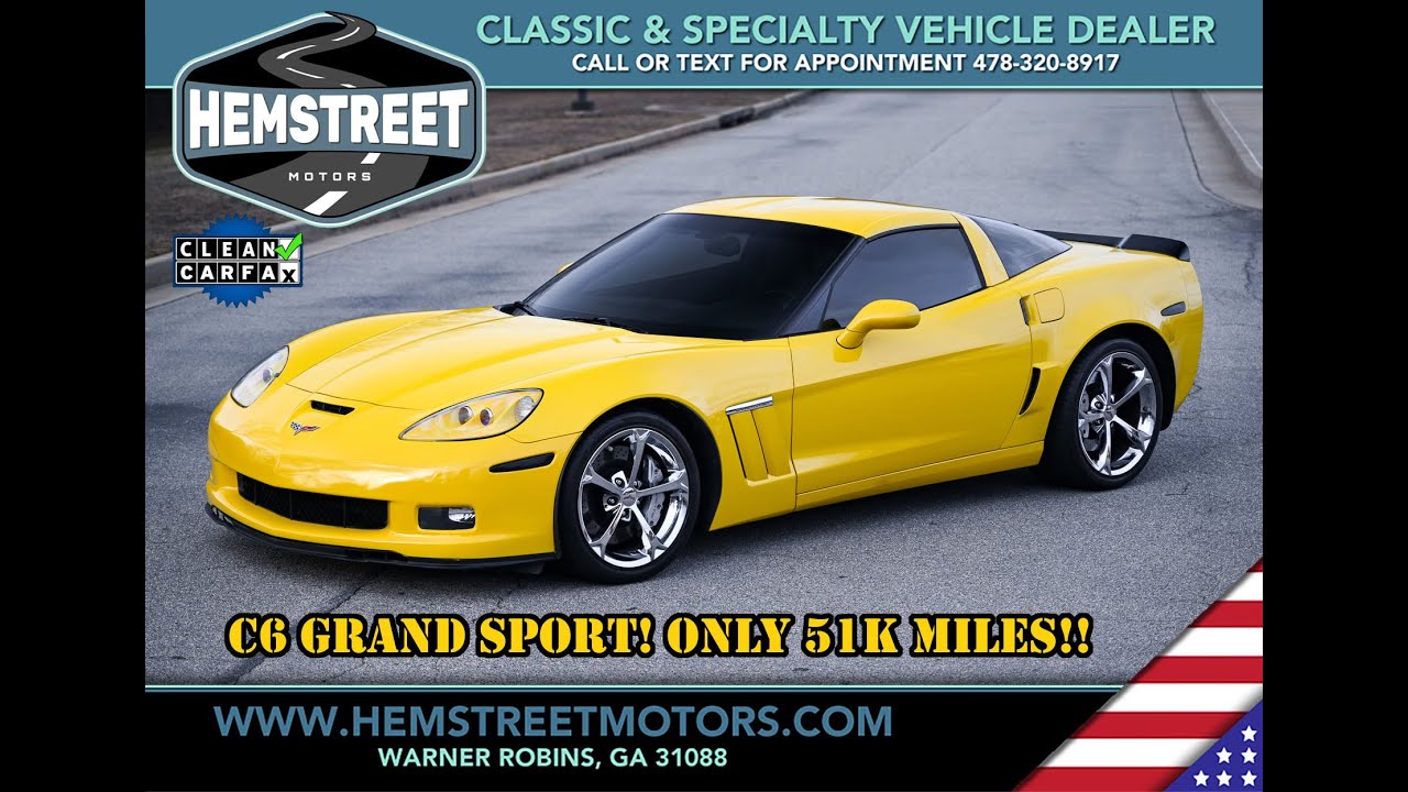 2010 Corvette Grand Sport Coupe! ONLY 51k Miles! FOR SALE by Hemstreet Motors!
