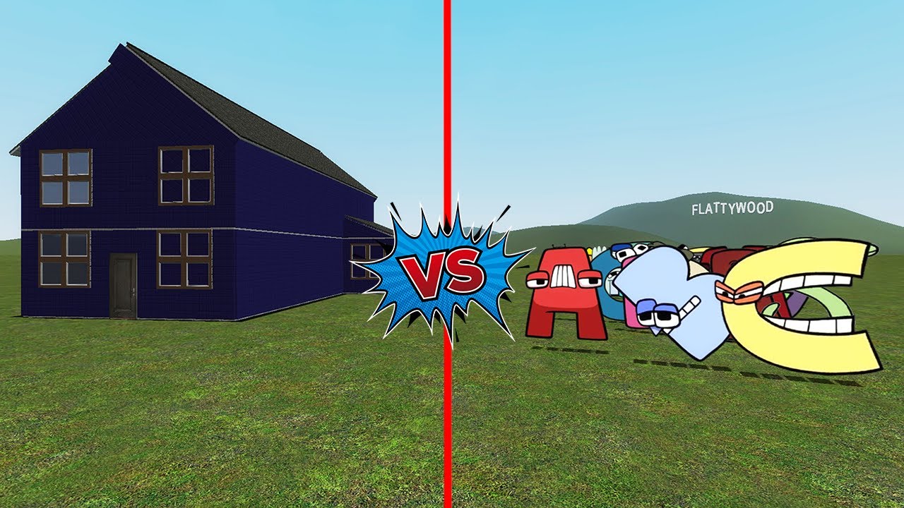 Alphabet Lore NextBot vs House (Garry's Mod)