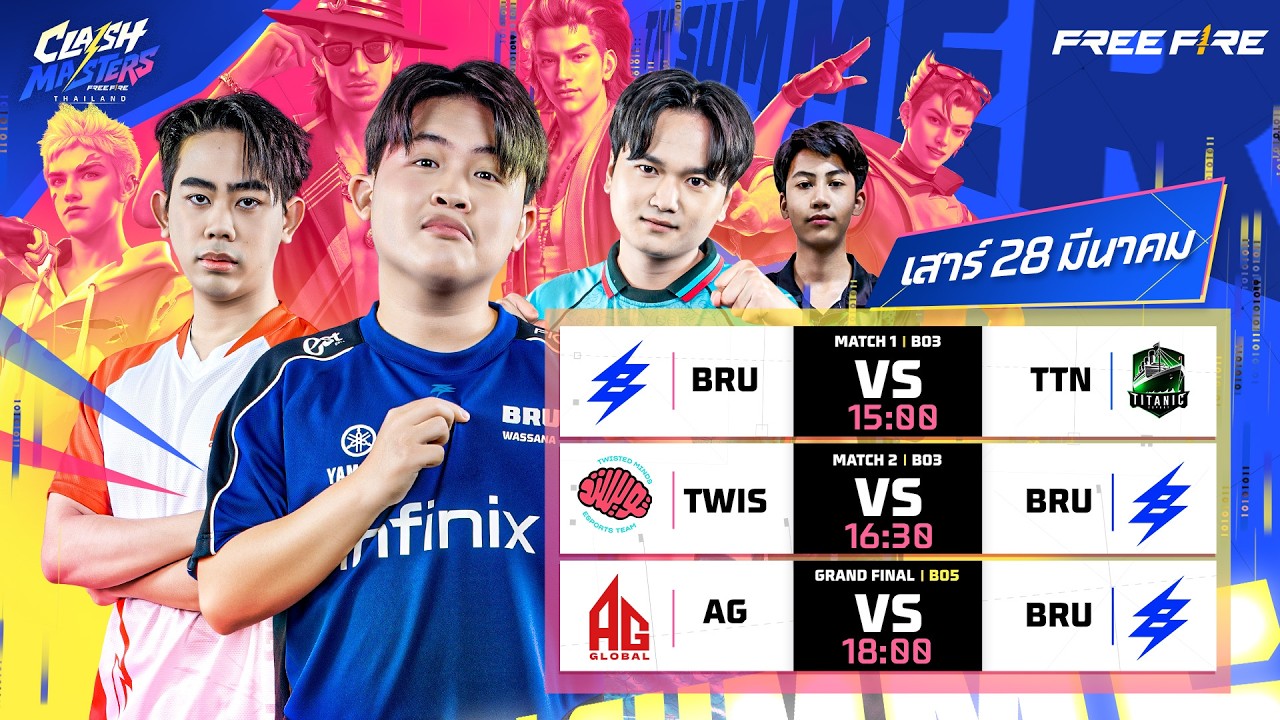 LIVE 🔴 [TH] Free Fire Clash Masters TH 2026 Summer - Grand Final