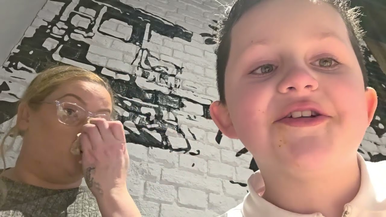 Me and my nephew trying Churros taco bell for the first time 