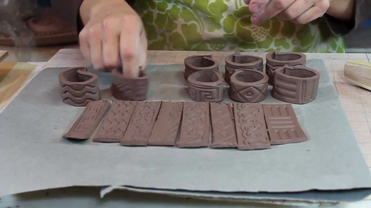 Bridges Pottery Demonstration - Rolling Texture
