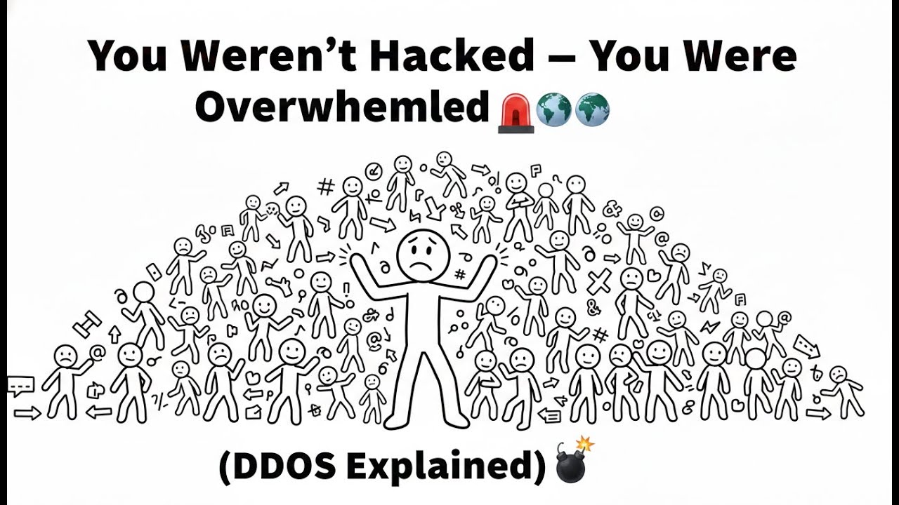 You Weren’t Hacked — You Were Overwhelmed 🚨🌐 (DDoS Explained 💣)
