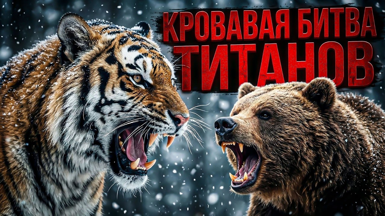 МЕДВЕДЬ ПРОТИВ АМУРСКОГО ТИГРА:300 килограммов чистых мышц и когтей против  смертоносной точности?