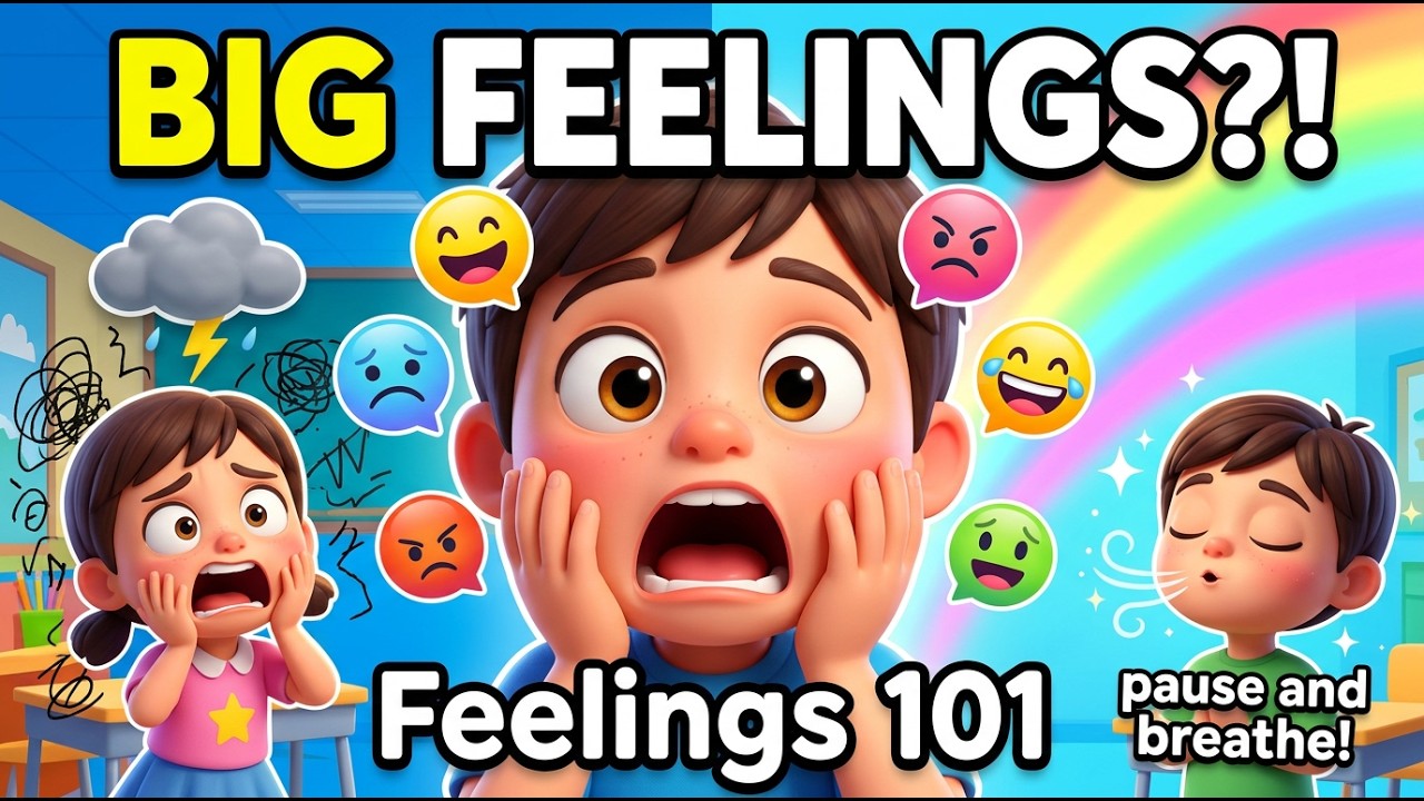 Big Feelings? 😮 Emotional Intelligence for Kids | SEL Lesson Every Classroom Needs 🎒💬 Feelings 101