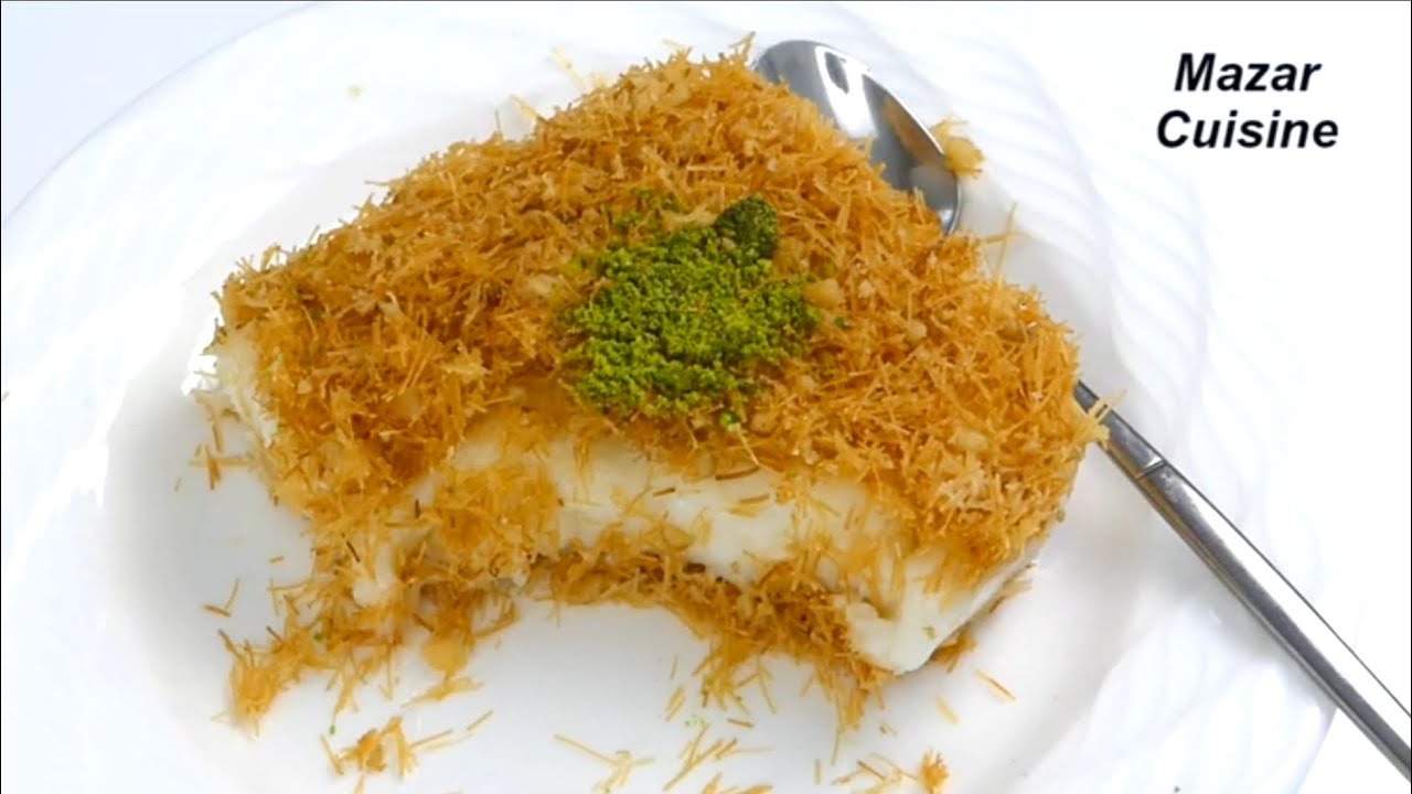 Kunafa Recipe The Most Easy Way  شیرینی بی نهایت آسان و لذیذ  کنافه Kunafeh Easy Dessert
