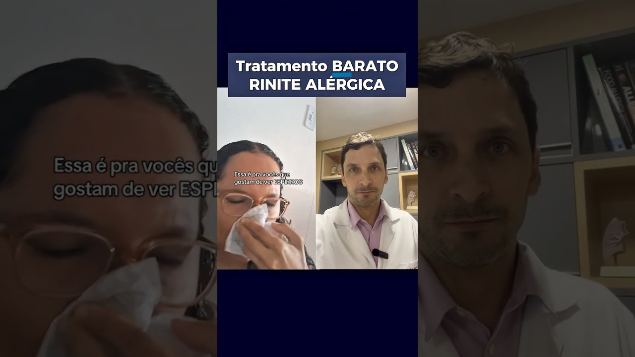 Tratamento bom e barato para RINITE AL&Eacute;RGICA.  #alergia #rinite #rinitealergica #sinusite #espirro