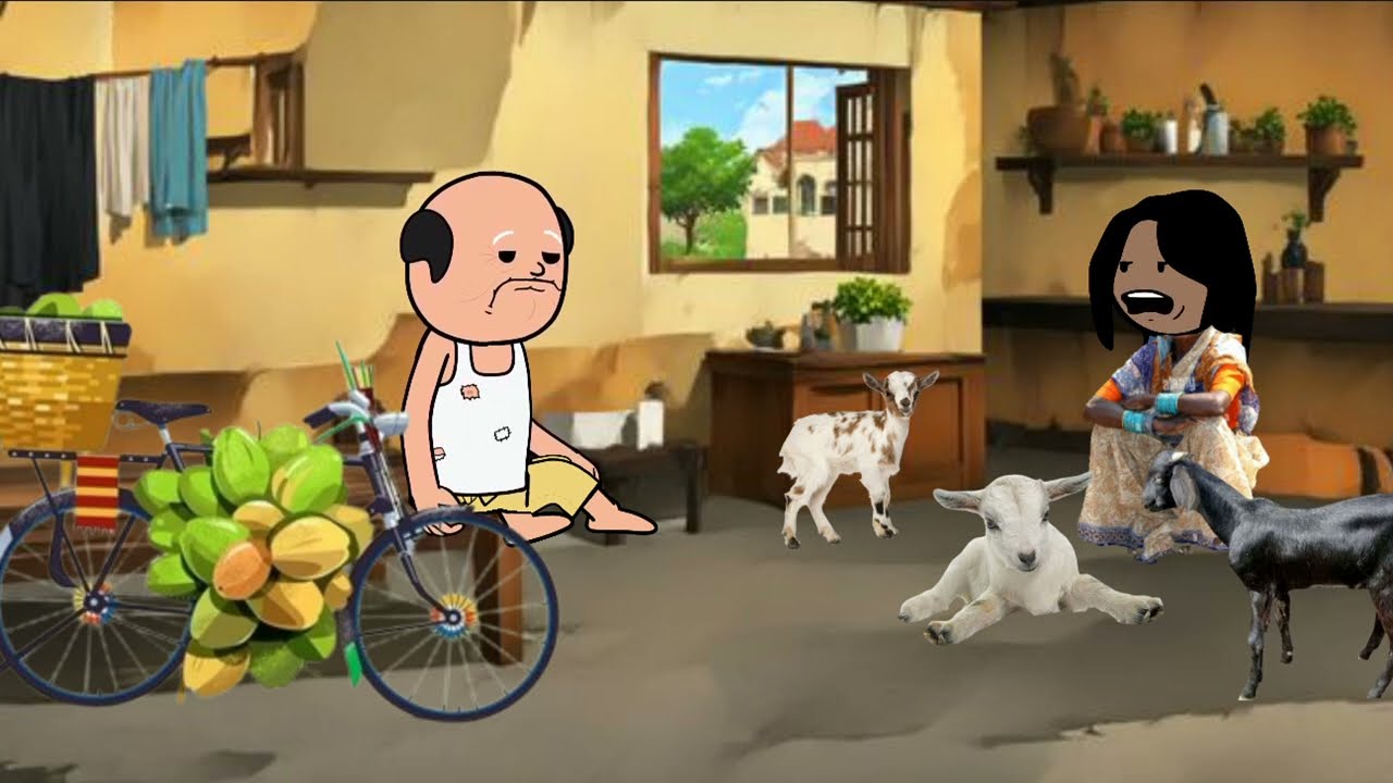 মুনুকনহঁতৰ গাওঁত হাতী বাবা ওলাইছে 🐘/assamese cartoon/Assamese story/Assamese story