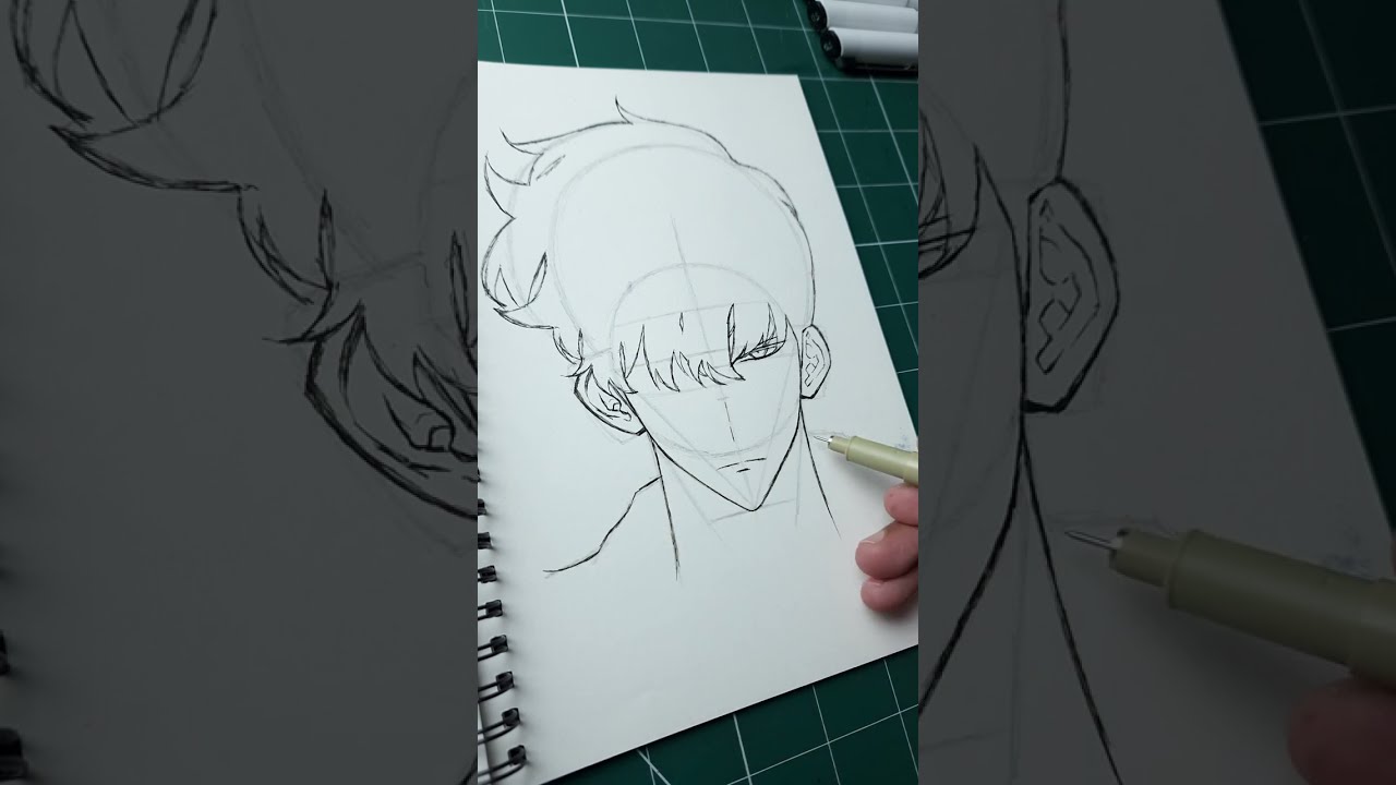 How to draw Sung jin woo step by step using anatomy! | Solo Leveling