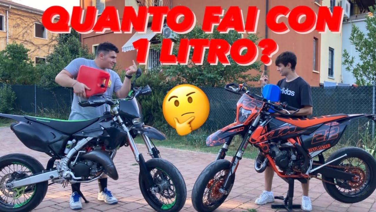 QUANTI KM FAI CON 1 LITRO? | KAWASAKI KX vs KTM SX |