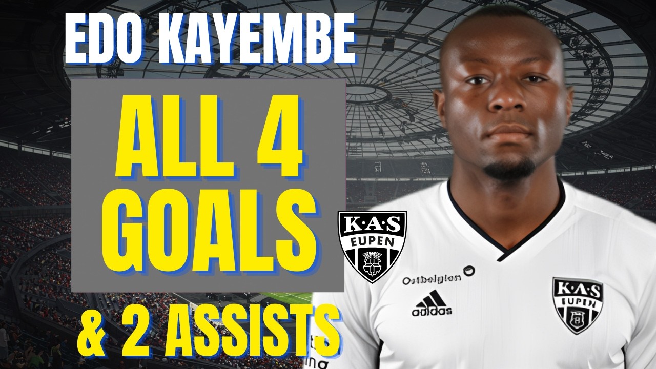 Edo Kayembe - ALL 4 GOALS & ASSISTS FOR KAS EUPEN | Skills & Highlights