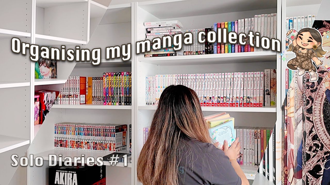 Organising My Manga Collection 2000 Volumes 📚 // Solo Diaries #1 🌸