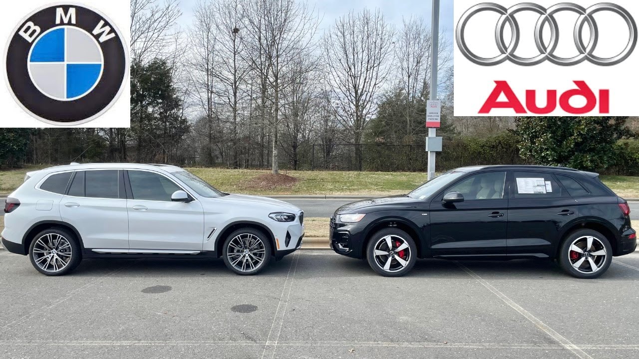 BMW X3 2024 года против Audi Q5 2024 года! Какой компактный внедорожник класса люкс лучше?