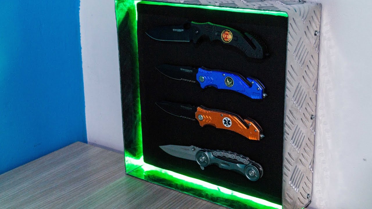 DIY Knife Display Case - Magnum Pocket Knife