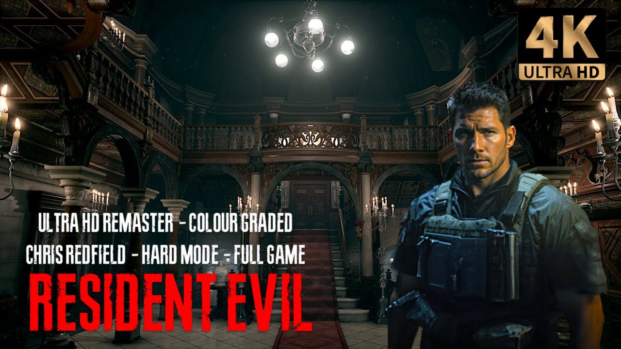 Resident Evil 1 Ultra HD Remake || Chris Redfield - Hard Mode | Full Game