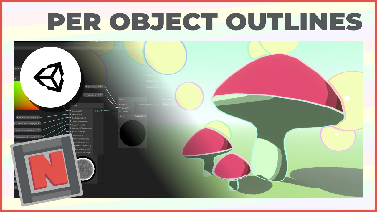 Контуры одного объекта в Unity URP Shader Graph с обнаружением рёбер! ✔️ 2020.3 | Учебное пособие...