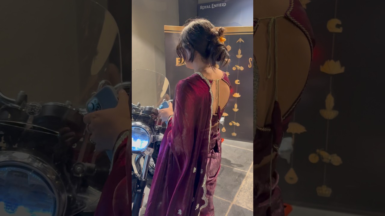 Not every girl wants scooty… some wants Royal Enfield❤️‍🔥 