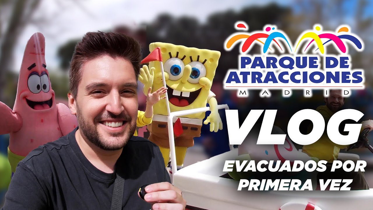 😱 EVACUADOS POR PRIMERA VEZ ⚠️ VLOG PARQUE DE ATRACCIONES DE MADRID