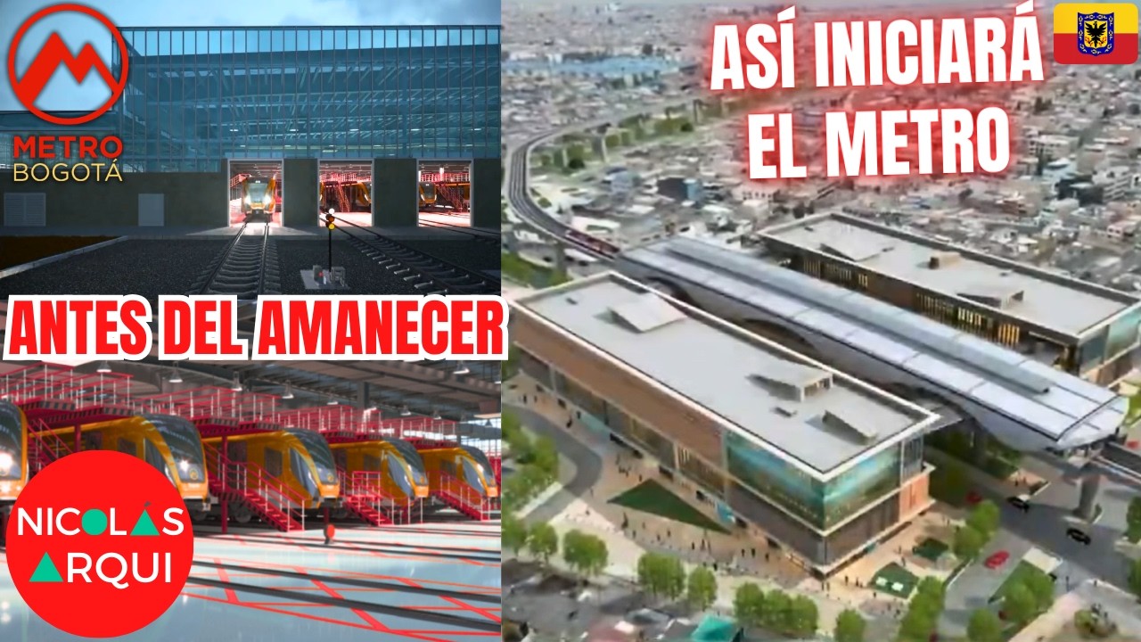 🛑Así Funcionará TODO el Metro de Bogotá en los Primeros Minutos y Últimos Minutos de Operación⏱️