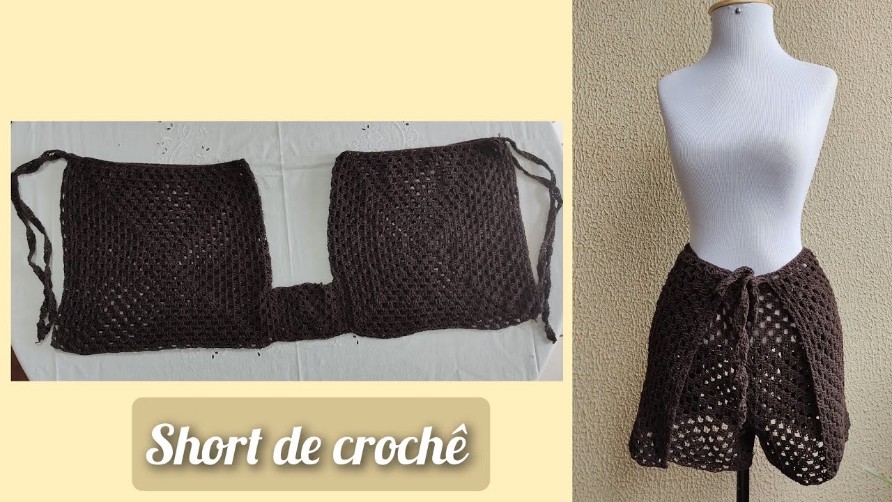 Вязаные крючком шорты #marcialobocroche