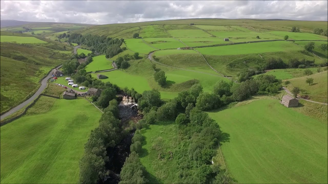 Keld, Swaledale, The Dales, Yorkshire from the air