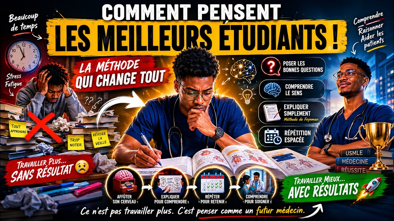 Pourquoi les meilleurs étudiants en médecine ne travaillent PAS plus que toi