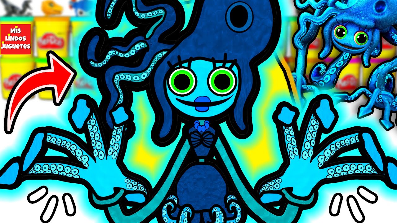 Huevo Sorpresa Gigante de Octo Mommy de Project Playtime con Juguetes de Poppy Playtime y Mommy Long