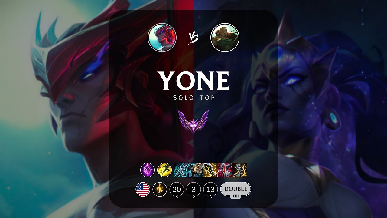 Yone Top vs Illaoi - NA Master Patch 13.22