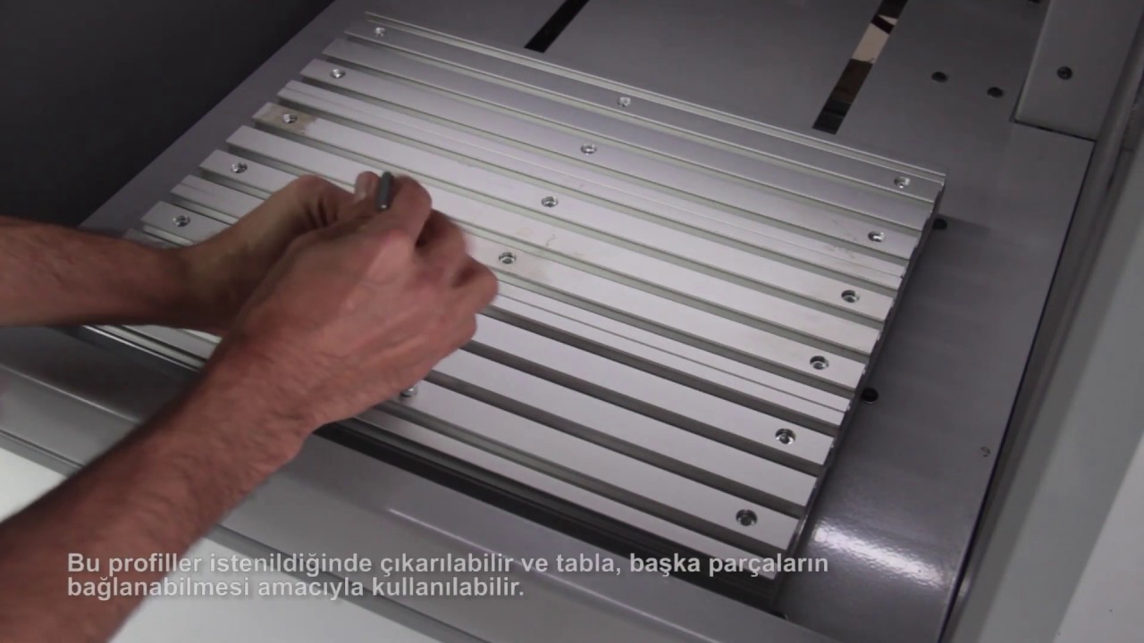 Revo M1A CNC Freze - T Kanallı Yüzey Profillerinin Çıkarılması