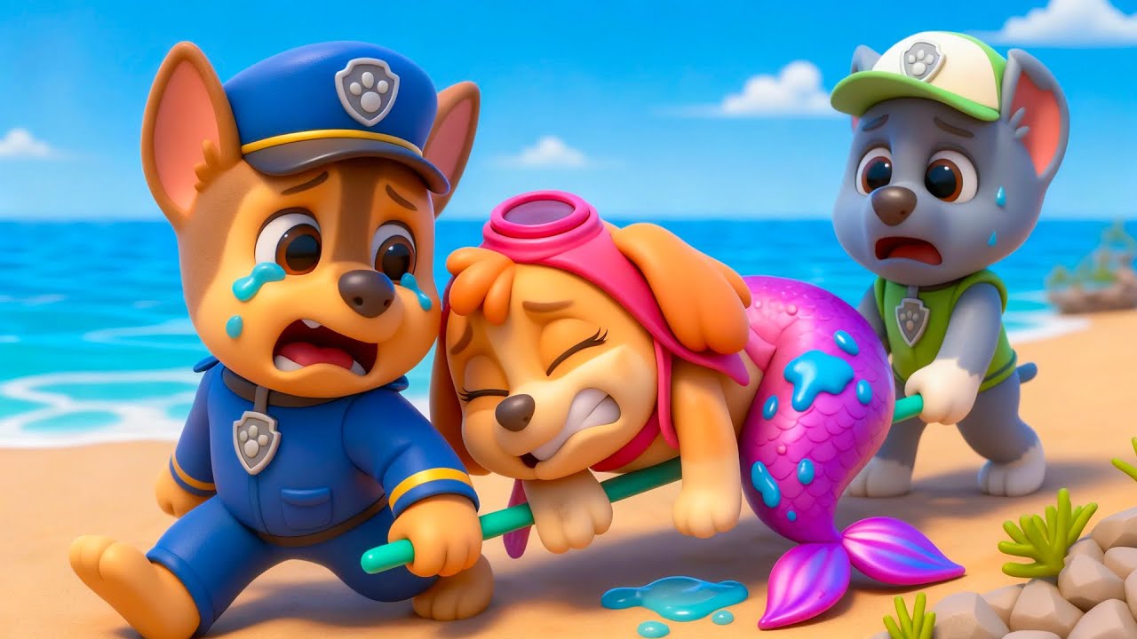 ¡Oh No! ¡Por Favor, Ayuden a la Sirena Skye! – Historia Triste | PAw PAtrol en Español | Rainbow 3