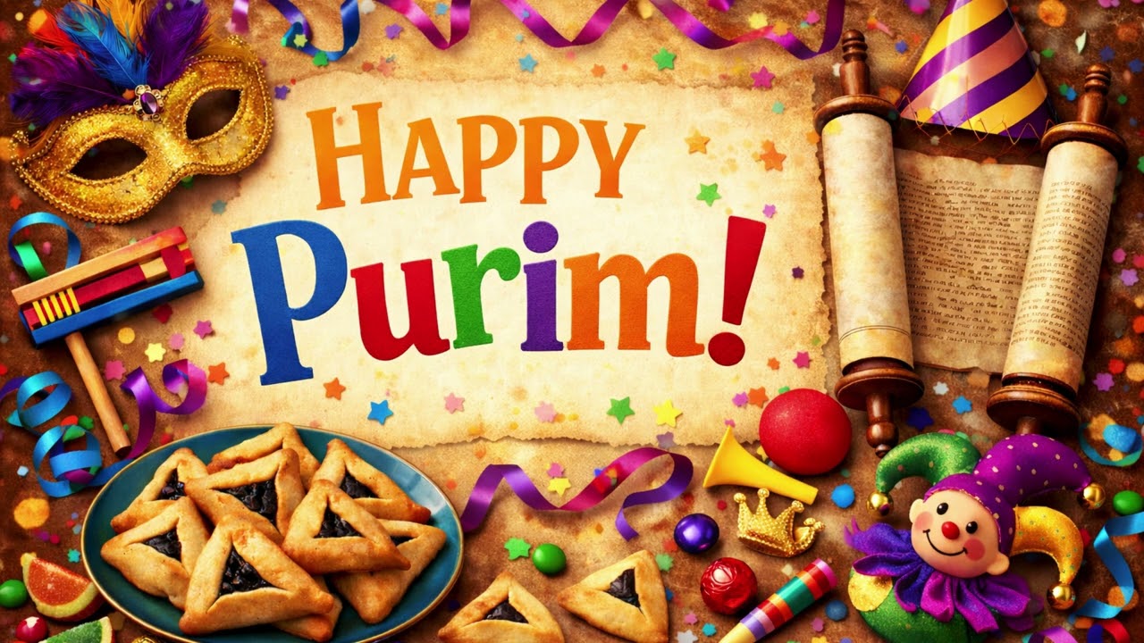 🎭 PURIM CHA-CHA! | Fun Purim Dance Song for Kids | Jewish Holiday Music