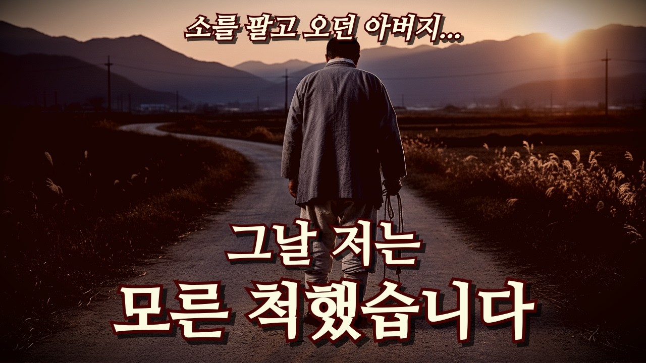 소 판 돈으로 대학 보냈더니... 아버지가 외양간 뒤에서 홀로 삼킨 눈물의 의미