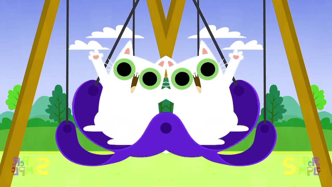 Super Simple Songs Peekaboo Swinging In Park Intro Logo Sponsored by Klasky Csoupo 2001 Effects