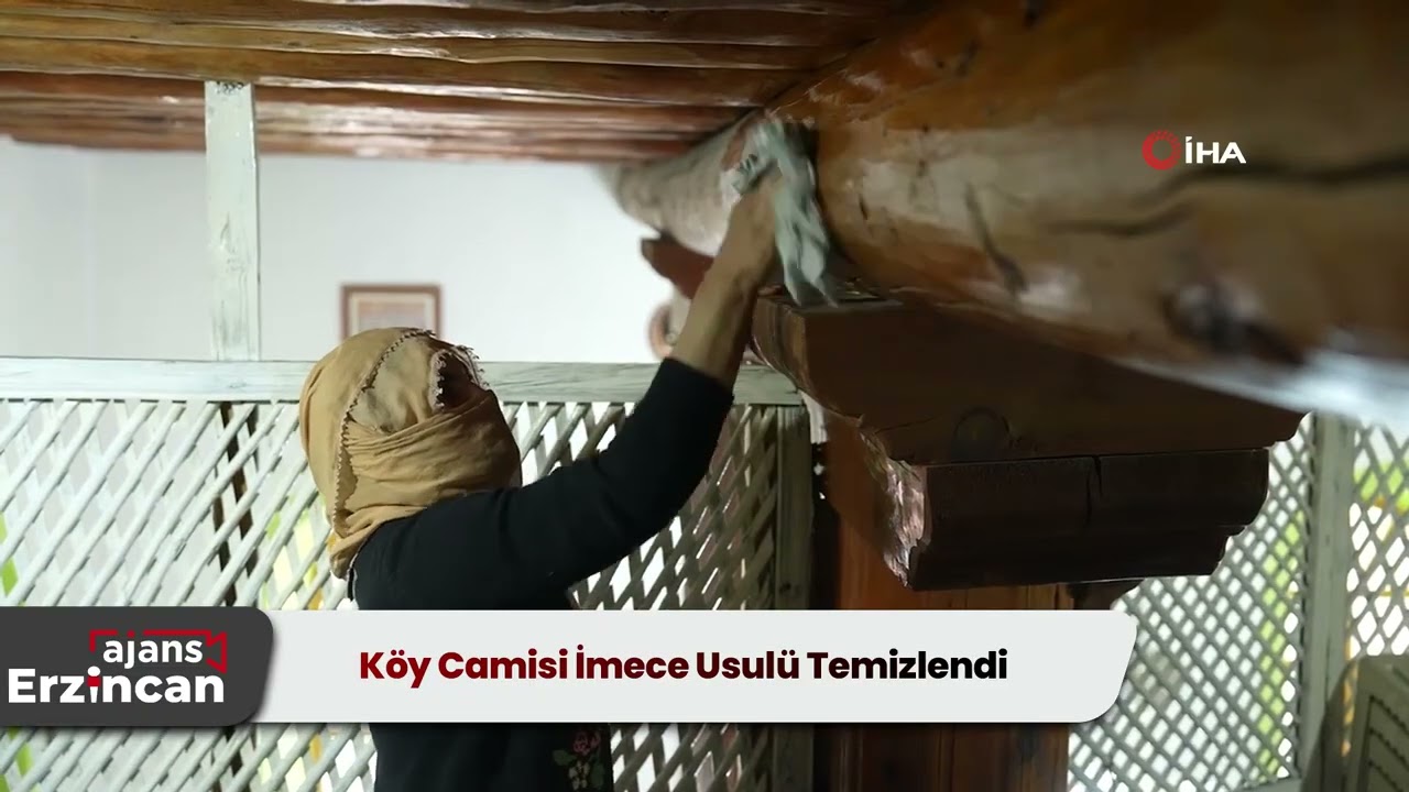 Köy Camisi İmece Usulü Temizlendi