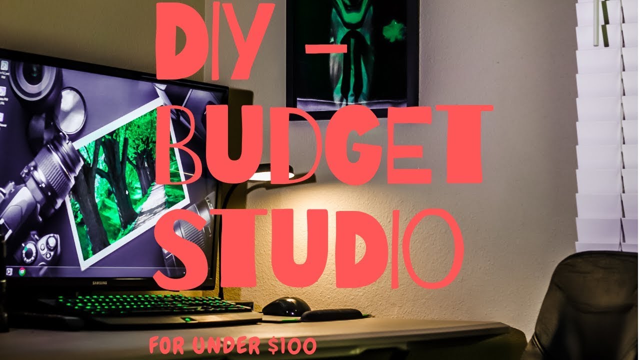 DIY - BUDGET STUDIO for under $100 #diy #budgetstudio #nosmallcreator