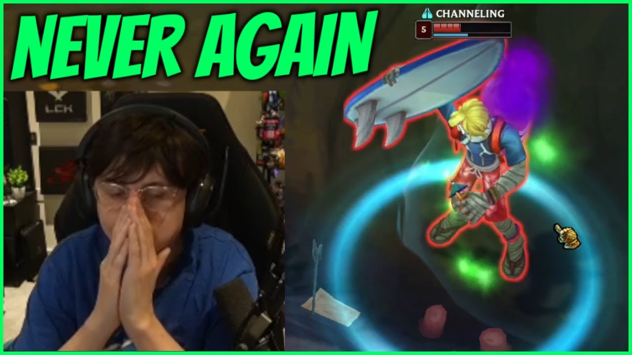 Caedrel Enjoying Watching Baus Play Singed Top