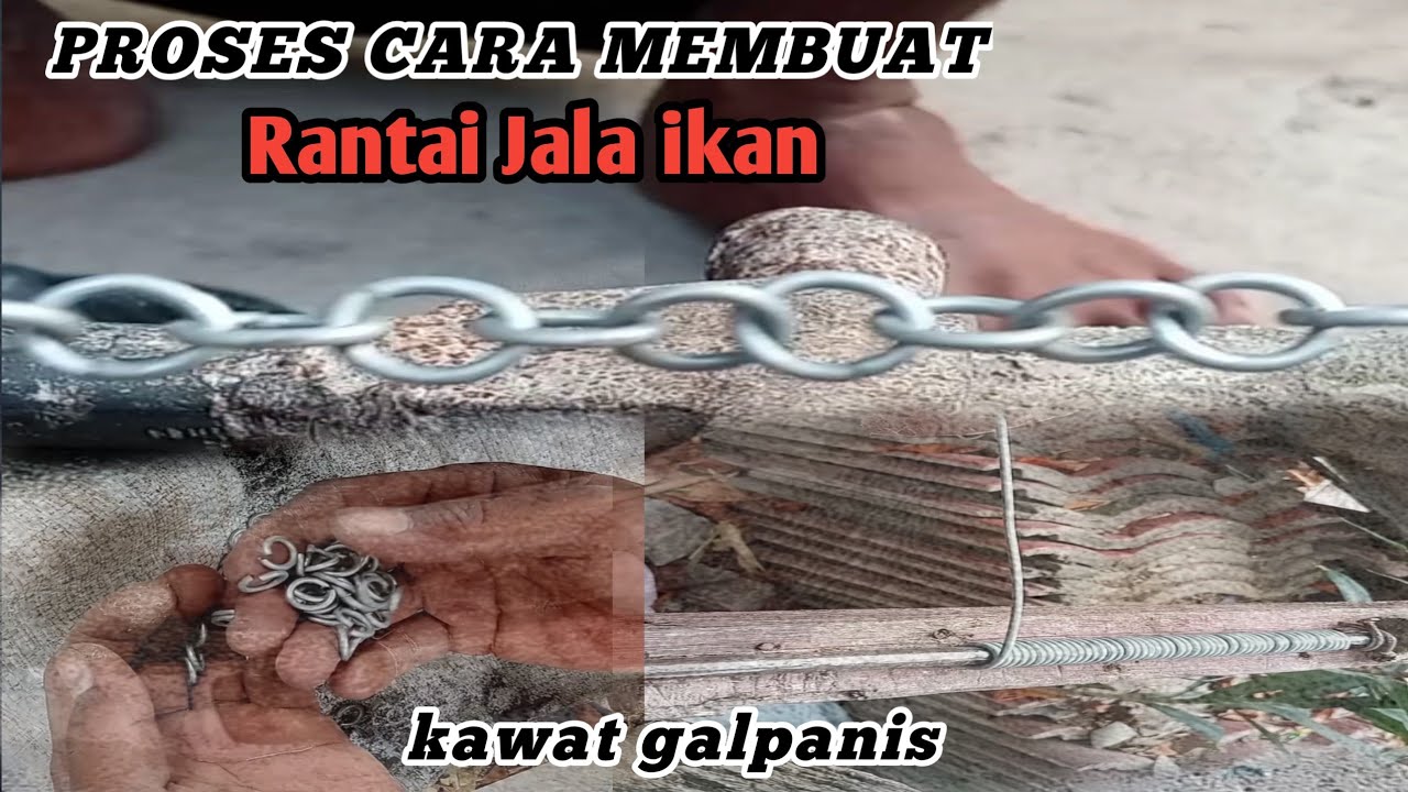 CARA MEMBUAT RANTAI JALA IKAN #tutorials #rantaijalaikan