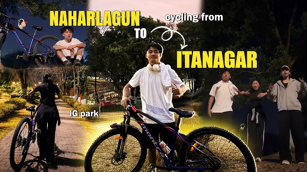 Naharlagun seh Itanagar takh cycling 🥵🚴‍♂️ fun with Friends #fypage Arunachal Pradesh a day with me