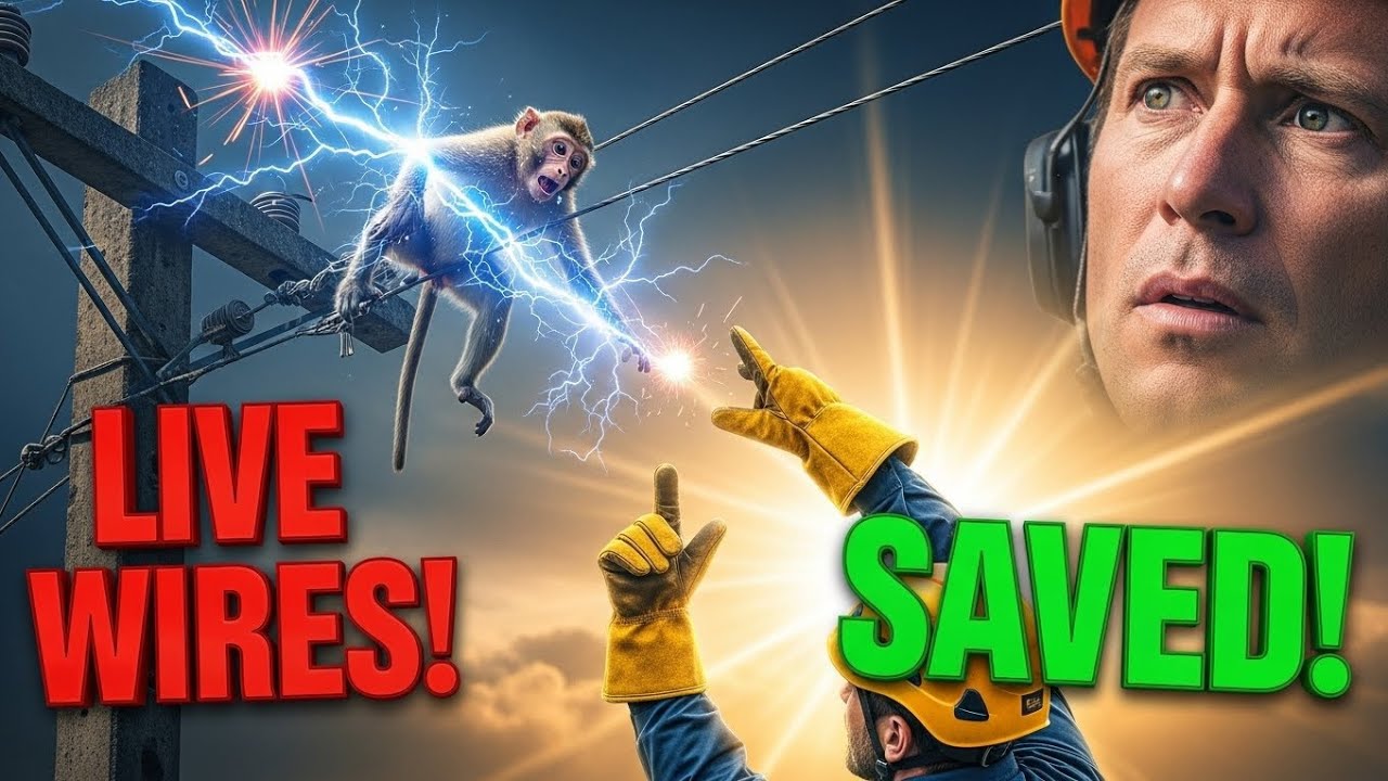 Monkey Trapped in Live Electric Wires&hellip; What Happened Next Will Shock You