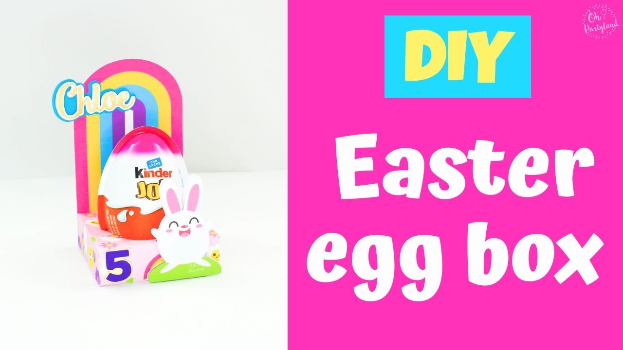 Easter egg Box Template | Cut Files for Cricut and Silhouette | Assembly Tutorial | Ohpartyland! 🎊|